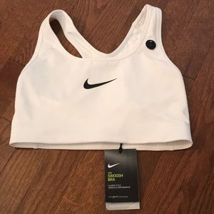 White nike sports bra size S